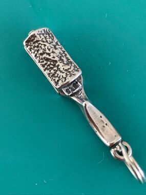 .925 Hairbrush Sterling Silver Jewelry Charm #hair #beauty